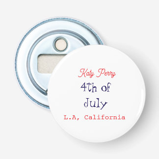 4th of july independence day red blue name city pa bottle opener