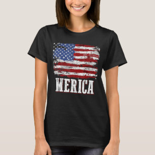 4th of July Independence Day US American Flag Patr T-Shirt