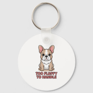 4th of July Just Chill The Fourth Out Bulldog Keychain