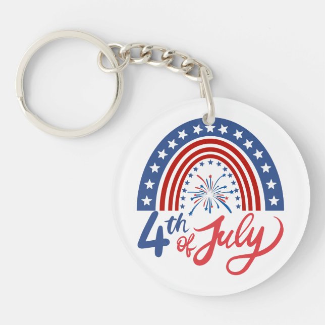4th of July Keychain (Front)