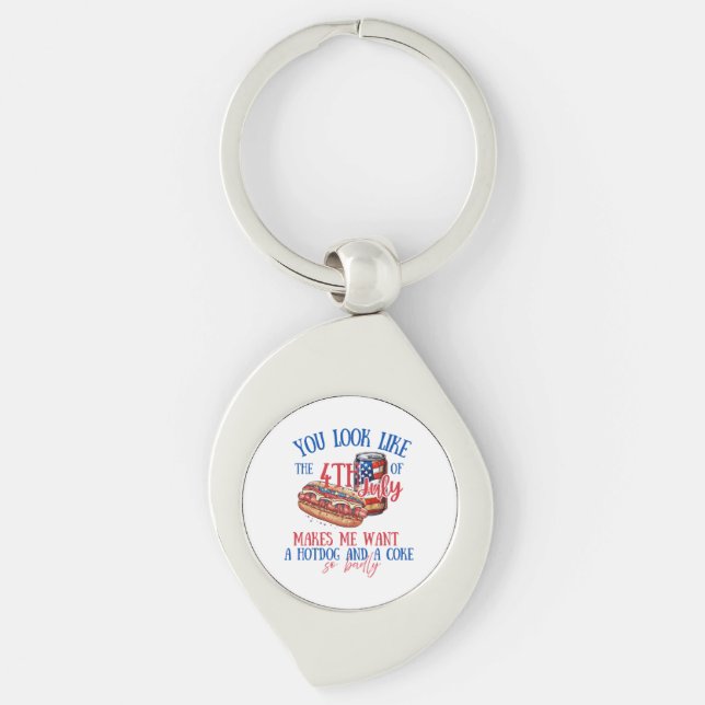 4th of July Keychain (Front)