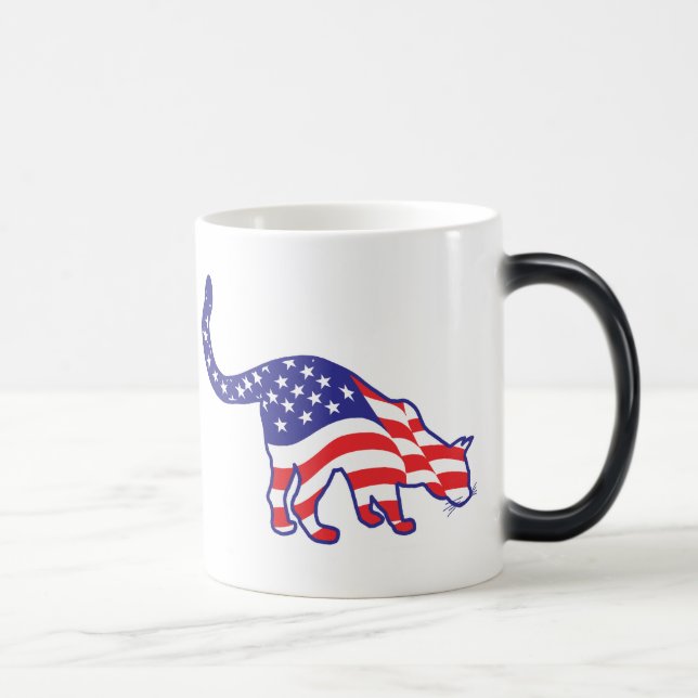 4th of July Kitty Cats Magic Mug (Right)