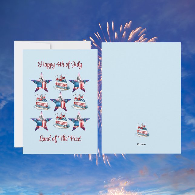 4th of July "Land of The Free" Greeting Card (Creator Uploaded)