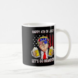 4th Of July Let's Go Beer Brandon Trump Beer Ameri Coffee Mug