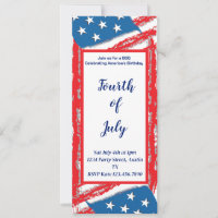 4th of July Light up the Sky Party Invitation