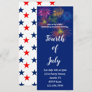 4th of July Light up the Sky Party Invitation