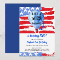 4th of July Little Miss Independent Birthday