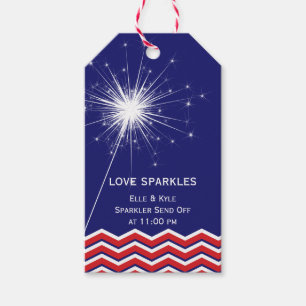 4th of July Love Sparkles Tag