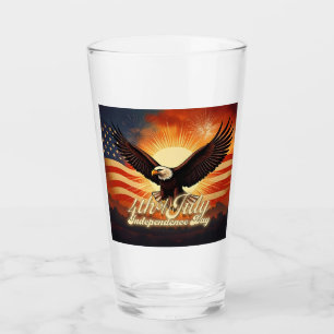 4th of July – Majestic Eagle & Fireworks Tribute🦅 Glass