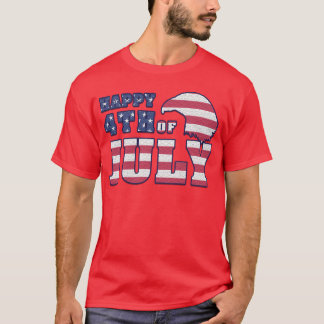 4th of July Mens Red T shirt