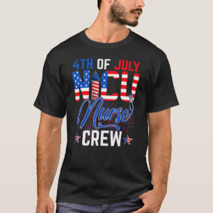 4th Of July Nicu Nurse Crew Celebration 2022 Ameri T-Shirt