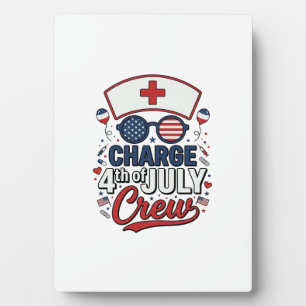 4th of July Nurse Crew Patriotic Medical Shirt Des Plaque