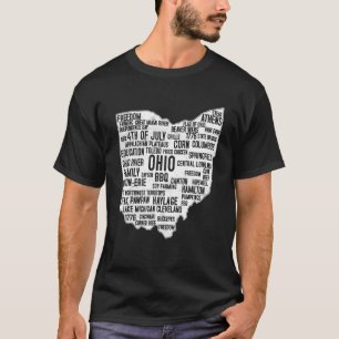 4th Of July Ohio State Usa Us State Of Ohio Clevel T-Shirt