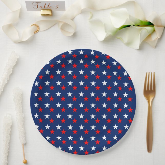 4th of July Paper Plate (Wedding)
