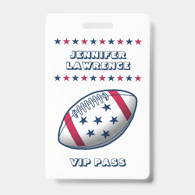 4th of July Party Baseball Badge (Front)