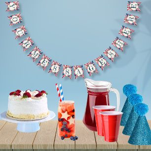 4th of July Party Bunting Flags