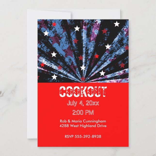 4th of July Party Invitation (Front)