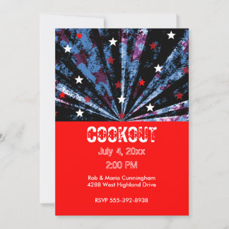 4th of July Party Invitation