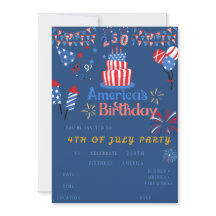 4th of July Party Invitation – America’s 250th Bir