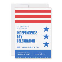 4th of July Party Invitation – USA Theme