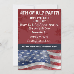 4th of July Party Invitations