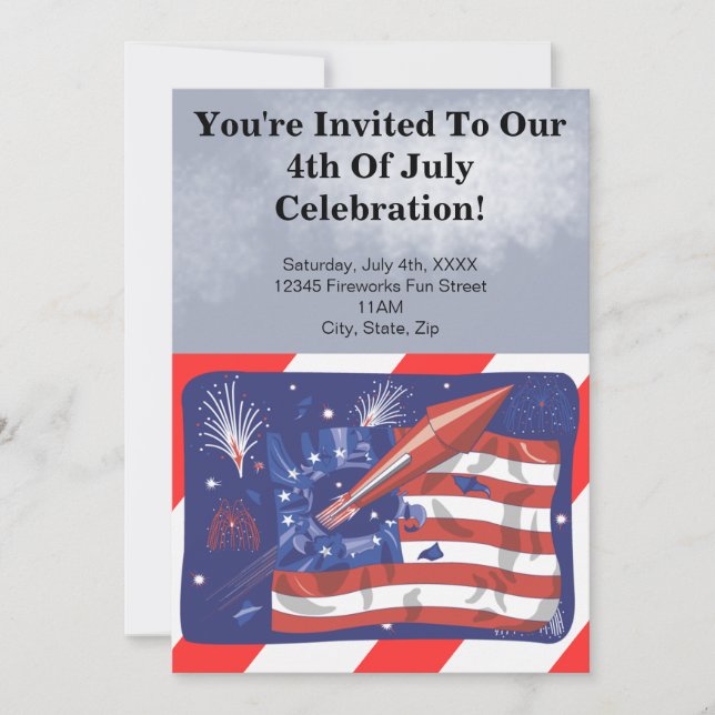 4th of July Party Invitations (Front)