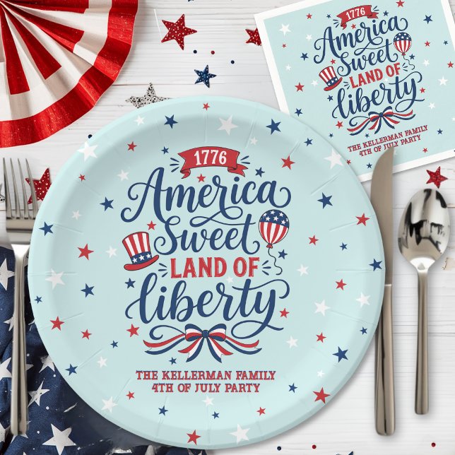 4th Of July Party Paper Plate (4th Of July Party Paper Plates)