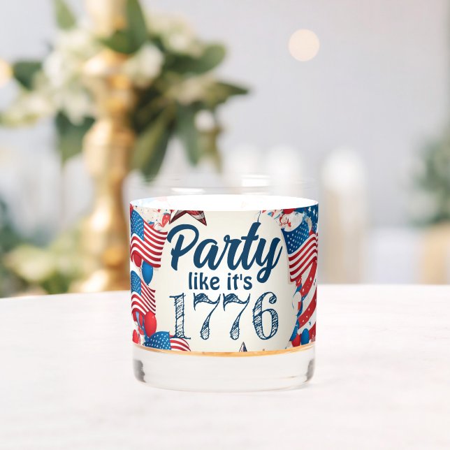 4th of July Party  Whiskey Glass (Insitu (Wedding))