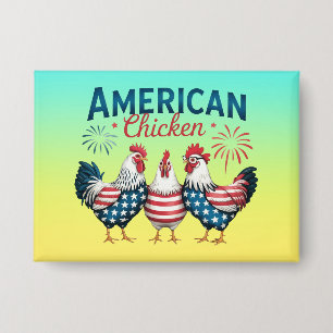 4th of July Patriotic American Chicken-62987 T-Shi