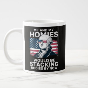 4th of July Patriotic American Large Coffee Mug
