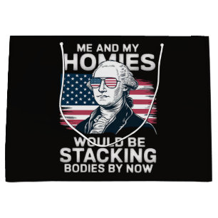 4th of July Patriotic American Large Gift Bag