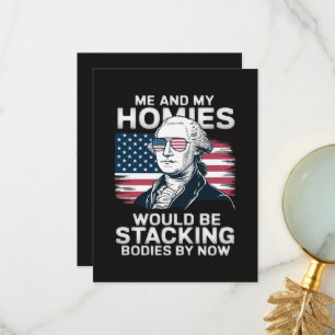 4th of July Patriotic American Thank You Card