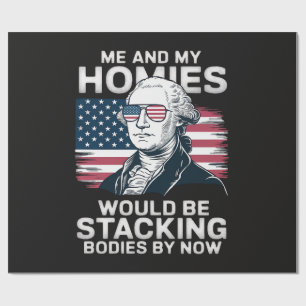4th of July Patriotic American Wrapping Paper