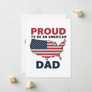 4th of July Patriotic Father's Day  Announcement