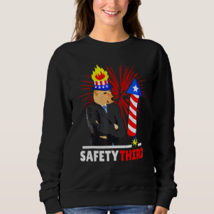 4th Of July Patriotic Fireworks Safety Third Cheem Sweatshirt