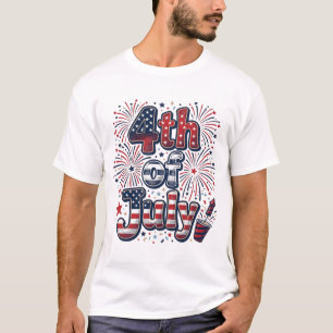 4th of July Patriotic Fireworks Vintage Shirt Desi