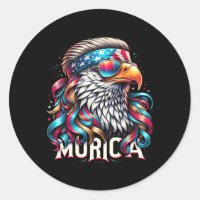 4th Of July Patriotic Funny Eagle July 4th Usa Mur