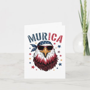 4th of July Patriotic Funny Eagle USA Holiday Card