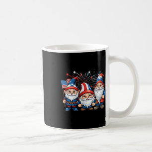 4th Of July Patriotic Gnomes American Flag Usa Gno Coffee Mug