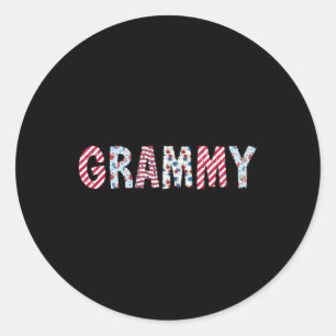 4th Of July Patriotic Grammy Independence Day Amer Classic Round Sticker