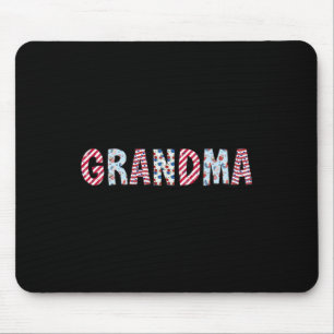 4th Of July Patriotic Grandma Independence Day Ame Mouse Pad