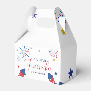 4th of July Patriotic independence  birthday party Favor Box