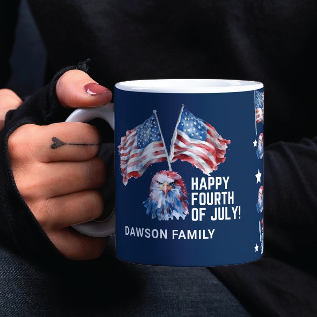 4th of July Personalized Patriotic Mug (Creator Uploaded)