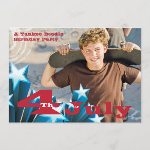 4th of July Photo Invitation