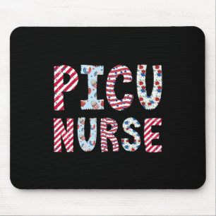4th Of July Picu Nurse Independence Day American F Mouse Pad