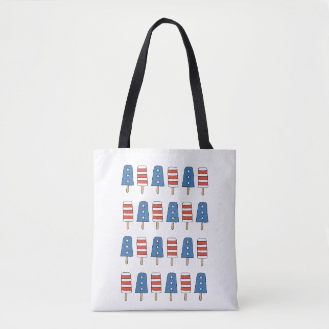 4th of July Popsicles 4th of July Independence Day Tote Bag (Front)
