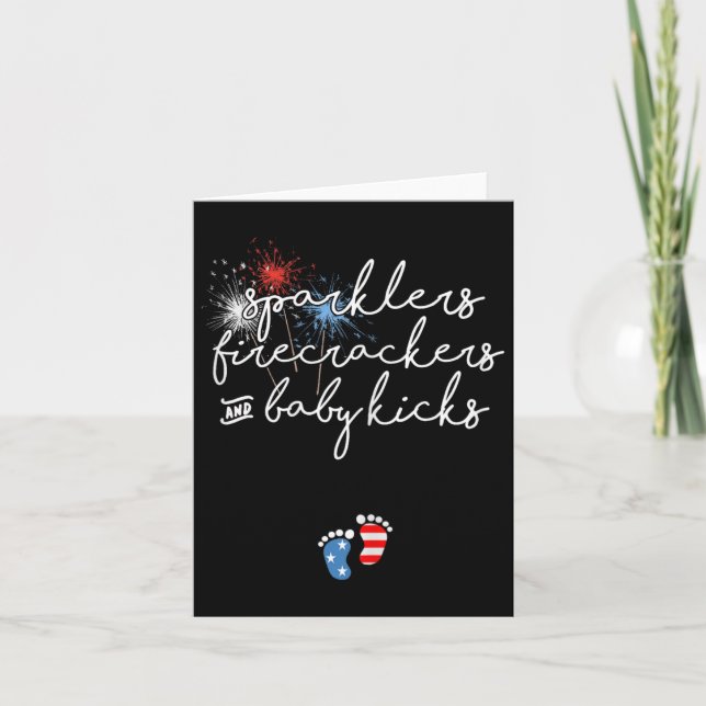 4th Of July Pregnancy Announcement  (Front)