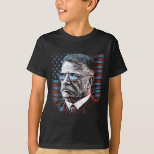 4th Of July President Theodore Roosevelt American  T-Shirt