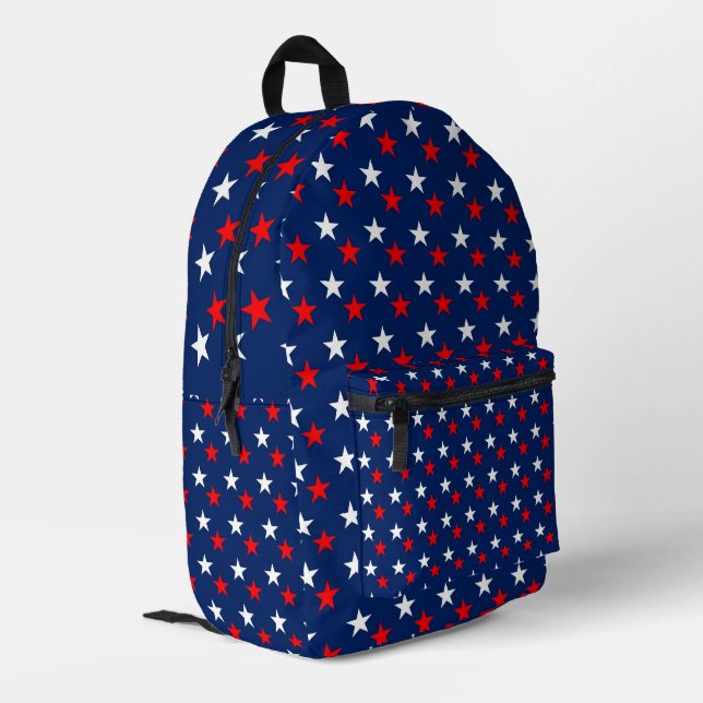 4th of July Printed Backpack (Back Corner Left)