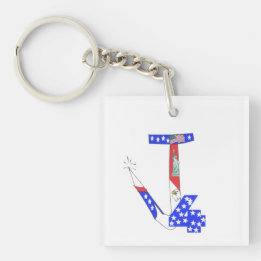 4th of July Products - Keychains, Hats, Flags etc Keychain